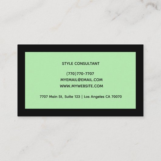 Modern Professional Minimalist Executive Generic 名刺 (裏面)