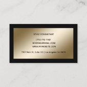 Modern Professional Minimalist Executive Generic 名刺 (裏面)