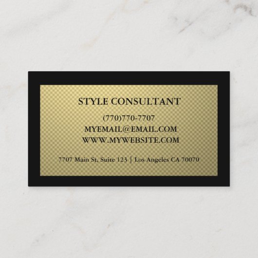 Modern Professional Minimalist Executive Generic 名刺 (裏面)