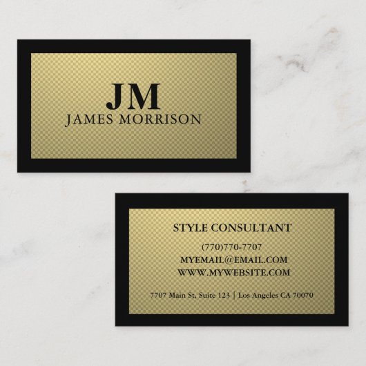 Modern Professional Minimalist Executive Generic 名刺 (正面/裏面)