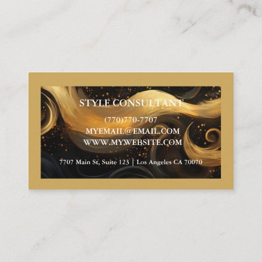 Modern Professional Minimalist Executive Generic 名刺 (裏面)