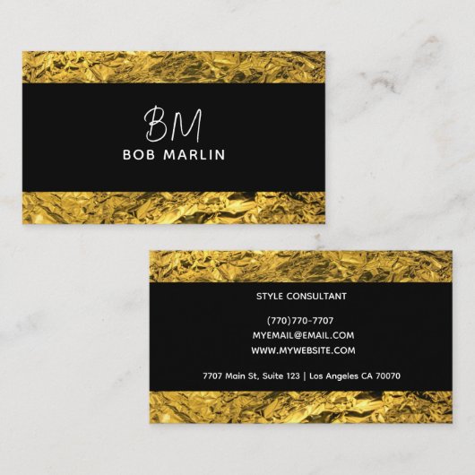 Modern Professional Minimalist Executive Generic 名刺 (正面/裏面)