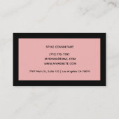 Modern Professional Minimalist Executive Generic 名刺 (裏面)