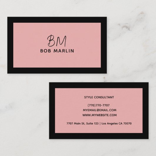 Modern Professional Minimalist Executive Generic 名刺 (正面/裏面)