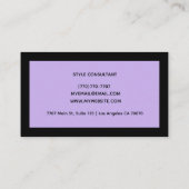 Modern Professional Minimalist Executive Generic 名刺 (裏面)