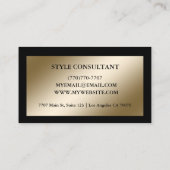 Modern Professional Minimalist Executive Generic 名刺 (裏面)