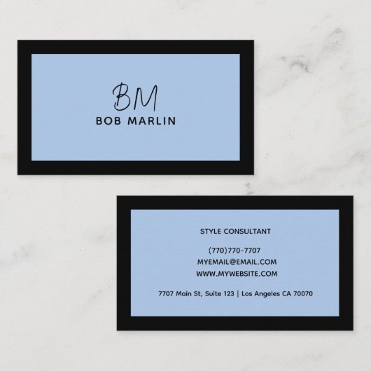 Modern Professional Minimalist Executive Generic 名刺 (正面/裏面)