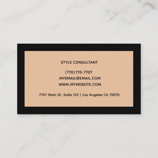 Modern Professional Minimalist Executive Generic 名刺 (裏面)