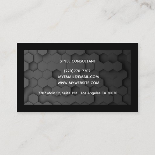 Modern Professional Minimalist Executive Generic 名刺 (裏面)