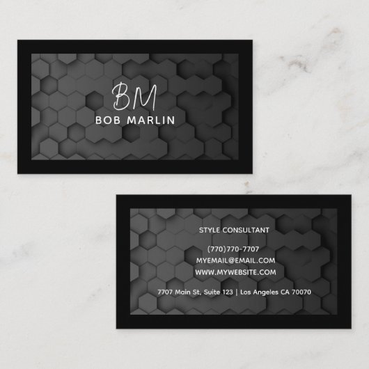 Modern Professional Minimalist Executive Generic 名刺 (正面/裏面)