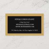 Modern Professional Minimalist Executive Generic 名刺 (裏面)