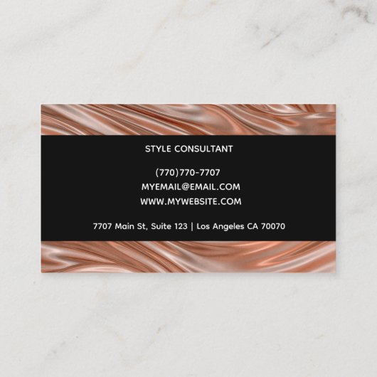 Modern Professional Minimalist Executive Generic 名刺 (裏面)