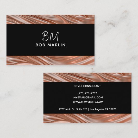 Modern Professional Minimalist Executive Generic 名刺 (正面/裏面)