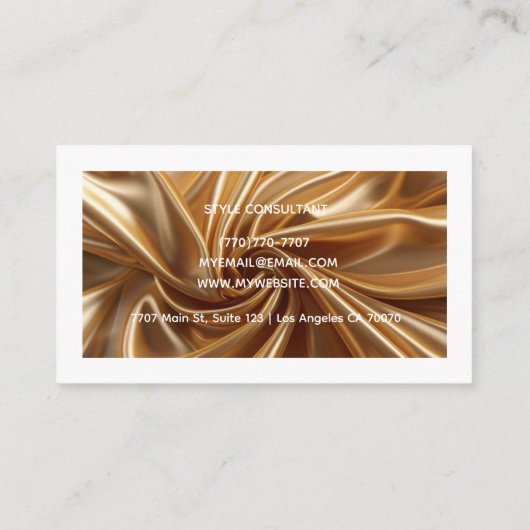 Modern Professional Minimalist Executive Generic 名刺 (裏面)