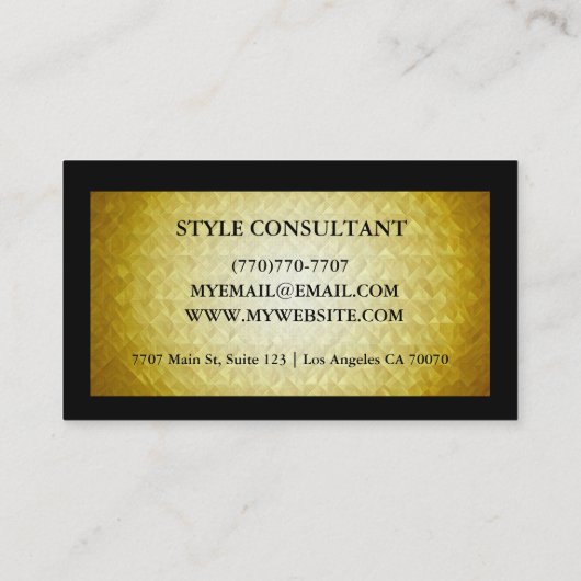 Modern Professional Minimalist Executive Generic 名刺 (裏面)