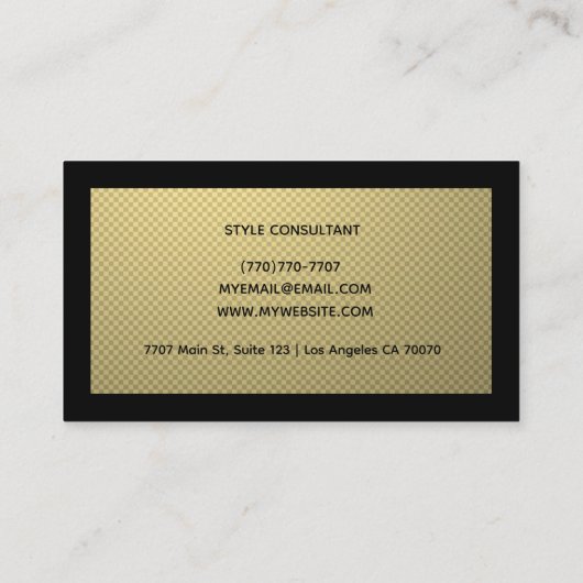 Modern Professional Minimalist Executive Generic 名刺 (裏面)