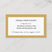 Modern Professional Minimalist Executive Generic 名刺 (裏面)