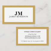 Modern Professional Minimalist Executive Generic 名刺 (正面/裏面)