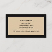 Modern Professional Minimalist Executive Generic 名刺 (裏面)