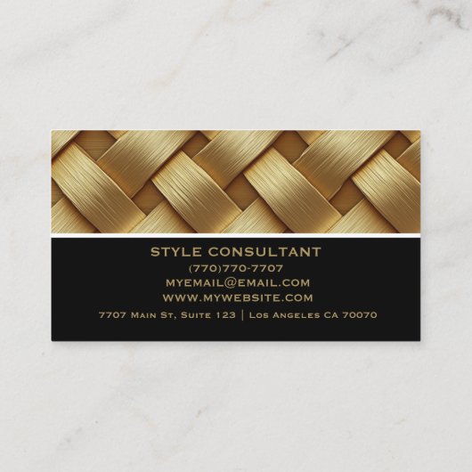 Modern Professional Minimalist Executive Generic B 名刺 (裏面)