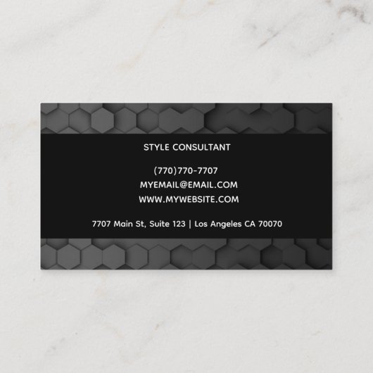 Modern Professional Minimalist Executive Generic B 名刺 (裏面)