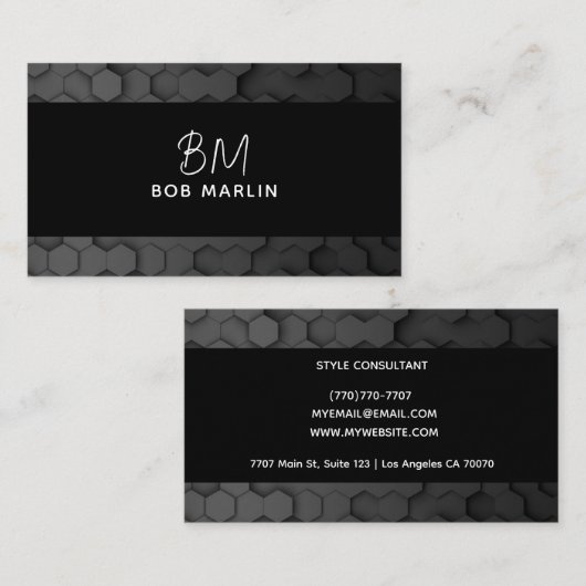 Modern Professional Minimalist Executive Generic B 名刺 (正面/裏面)