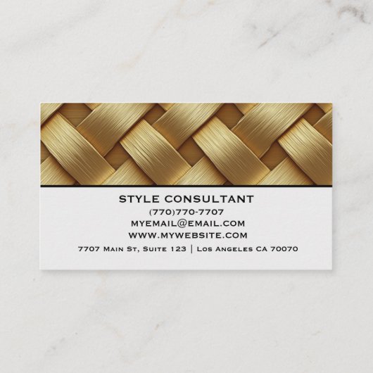 Modern Professional Minimalist Executive Generic B 名刺 (裏面)