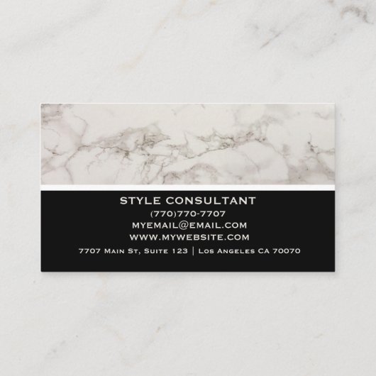 Modern Professional Minimalist Executive Generic B 名刺 (裏面)