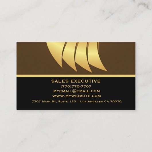 Modern Professional Minimalist Executive Generic B 名刺 (裏面)