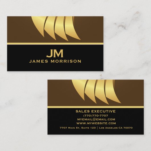 Modern Professional Minimalist Executive Generic B 名刺 (正面/裏面)