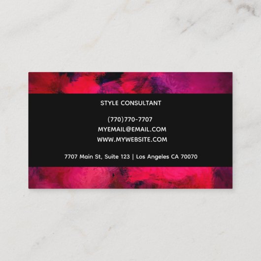 Modern Professional Minimalist Executive Generic B 名刺 (裏面)