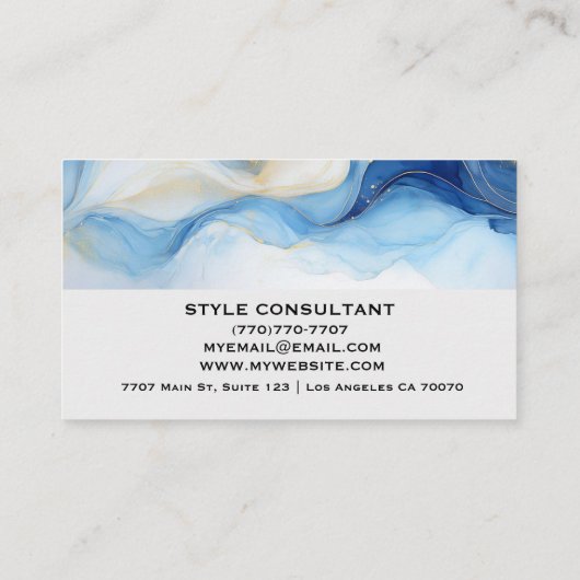 Modern Professional Minimalist Executive Generic B 名刺 (裏面)