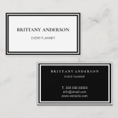 Modern Professional Minimalist Luxury 名刺 (正面/裏面)