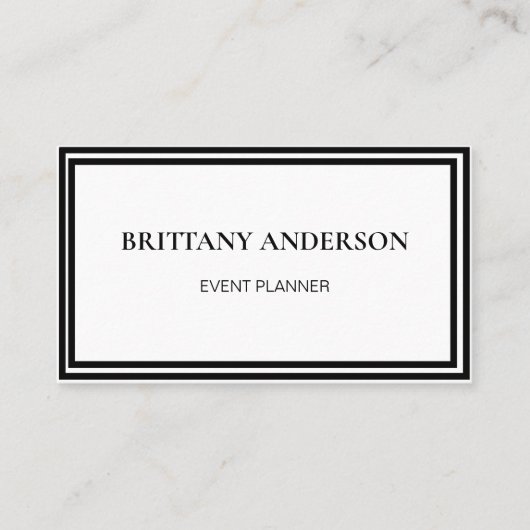 Modern Professional Minimalist Luxury 名刺 (正面)