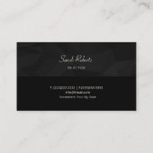 Modern Professional Minimalist Real Estate 名刺 (裏面)