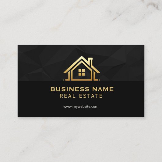 Modern Professional Minimalist Real Estate 名刺 (正面)