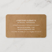 Modern Professional Minimalist Sleek Business Card 名刺 (裏面)