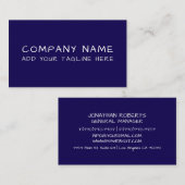Modern Professional Minimalist Sleek Business Card 名刺 (正面/裏面)
