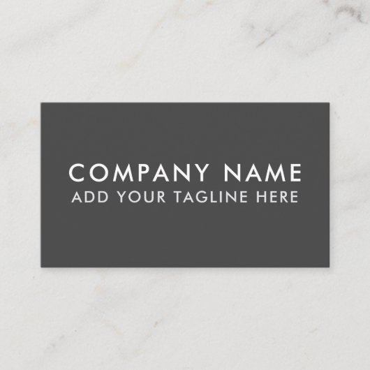 Modern Professional Minimalist Sleek Business Card 名刺 (正面)