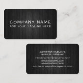 Modern Professional Minimalist Sleek Business Card 名刺 (正面/裏面)