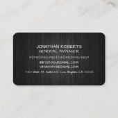 Modern Professional Minimalist Sleek Business Card 名刺 (裏面)