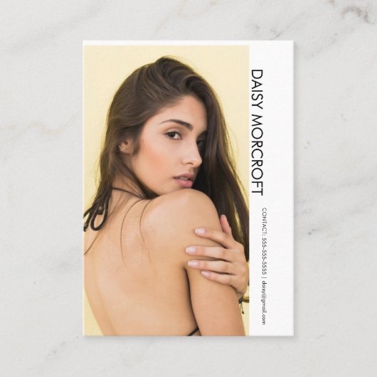 Modern Professional Model Actor Photo comp Card 名刺 (正面)