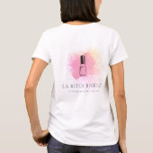 Modern Professional Nail Salon Logo Branding Tシャツ (裏面)