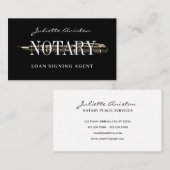 Modern professional notary public Business Card 名刺 (正面/裏面)