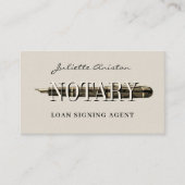 Modern professional notary public Business Card 名刺 (正面)