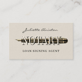 Modern professional notary public Business Card 名刺