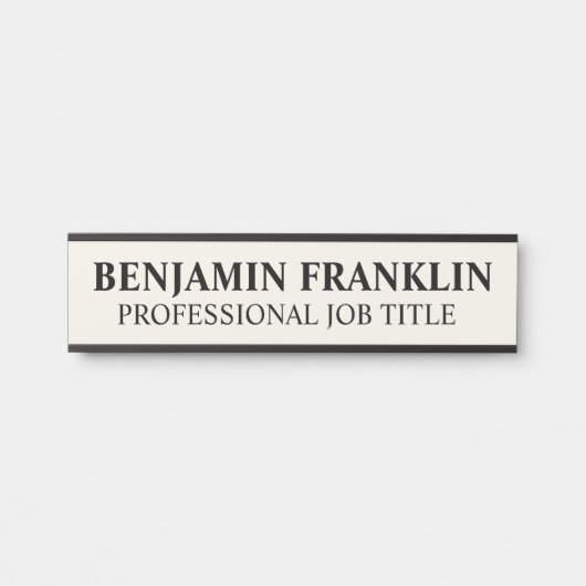 Modern Professional Office Door Sign サインプレート (正面)