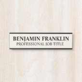 Modern Professional Office Door Sign サインプレート (正面)