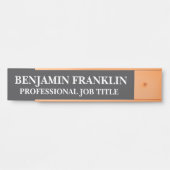 Modern Professional Office Door Sign サインプレート (正面)