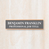 Modern Professional Office Door Sign サインプレート (正面)